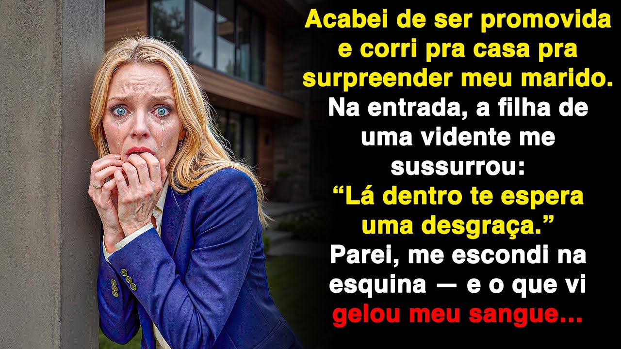 Eu ia dar a boa notícia. Ela sussurrou: “Não entra, um desastre te espera.”