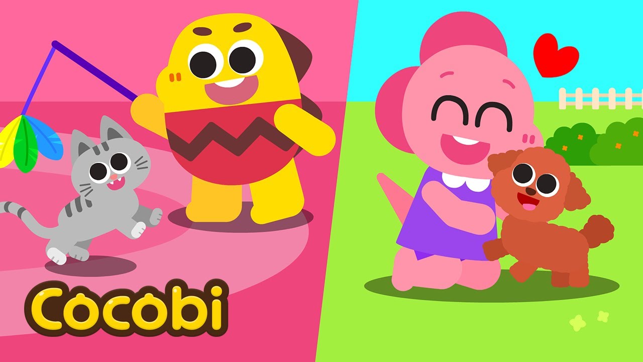 Meu Cachorrinho e Gatinho de Estimação🐶🐱 | Canções para Crianças | Cocobi