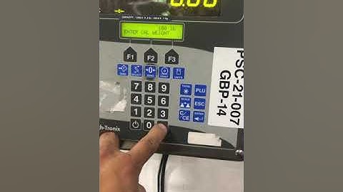 calibration adjustment of a Weightronix E1110