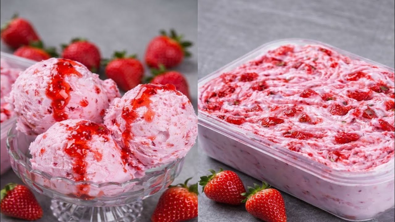 ❌ Market Ki Ice Cream Khana Band Kar Do😱 Ghar Par Banao 100% Natural Strawberry Ice Cream 🍓