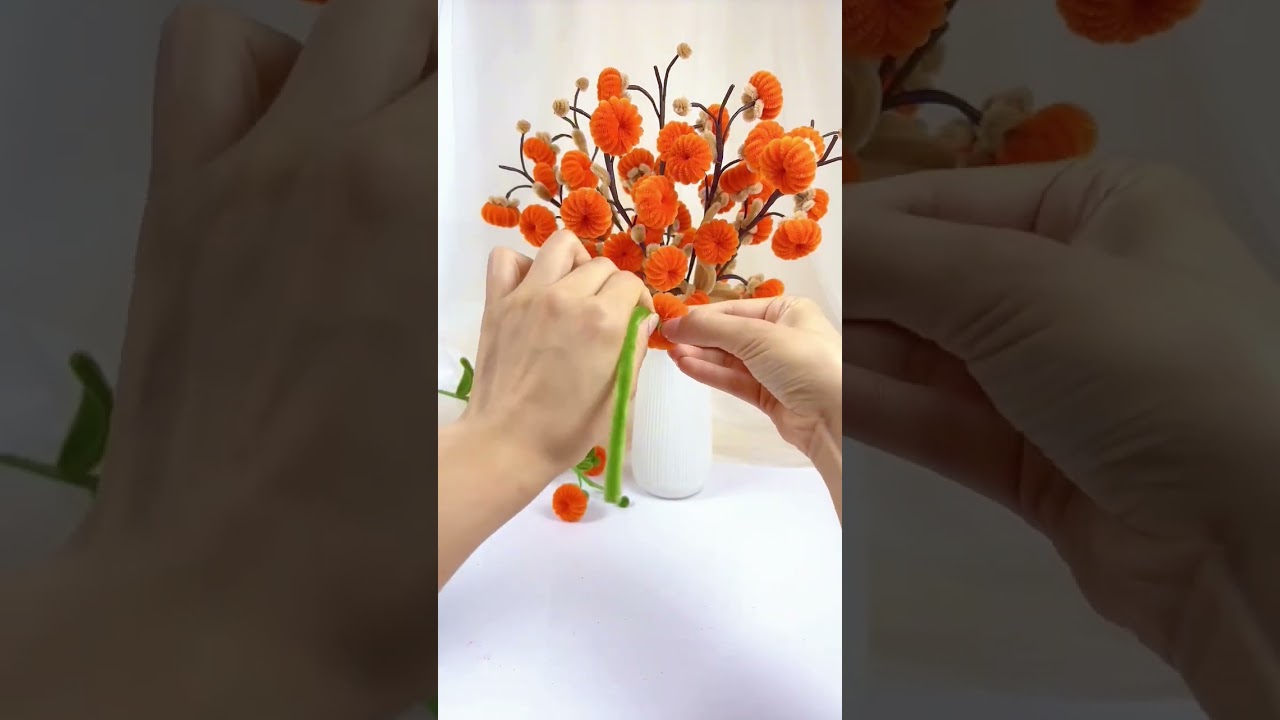 Lucky Everything Chenille Wire Flower Tutorial