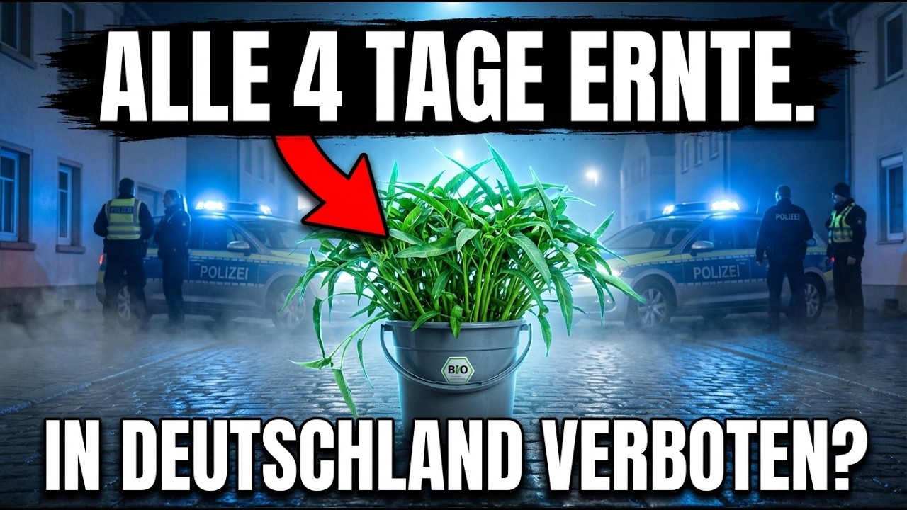 Baue endlos Gemüse in einem Eimer an. Alle 4 Tage ernten — Warum ist das in Deutschland illegal?