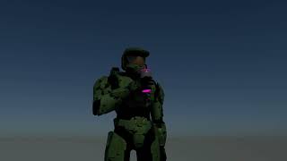 master chief enjoys a nice cool soda