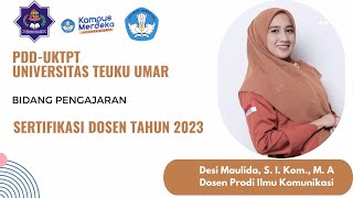 Pdduktpt Bidang Pengajaran Serdos Smart 2023 Desi Maulida universitas Teuku Umar