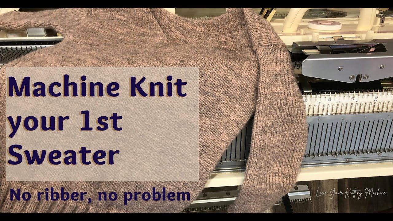 Casual Sweater Machine Knitting Pattern by Knittitude