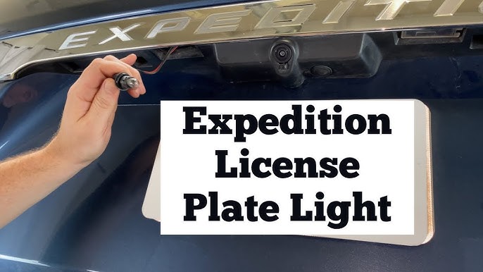 Ford Expedition - LICENSE PLATE LIGHT BULB REPLACEMENT / REMOVAL