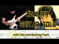 Richard sanderson reality guitar solo with tabs and backing track by alvin de leon
