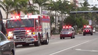 Miami Beach Fire Full Ignment Response.
