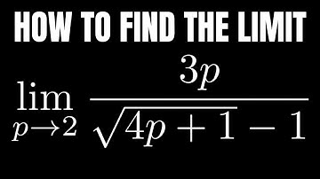 How to Find a Limit: Example with a Fraction and Square Root
