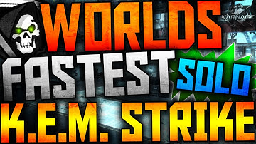 COD: Ghosts - WORLDS FASTEST *SOLO* KEM STRIKE! (Fastest Solo KEM Strike)