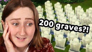 hunting for sims graves to grow my collection lol