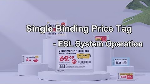 Single Binding Price Tag – Datallen ESL System Operation