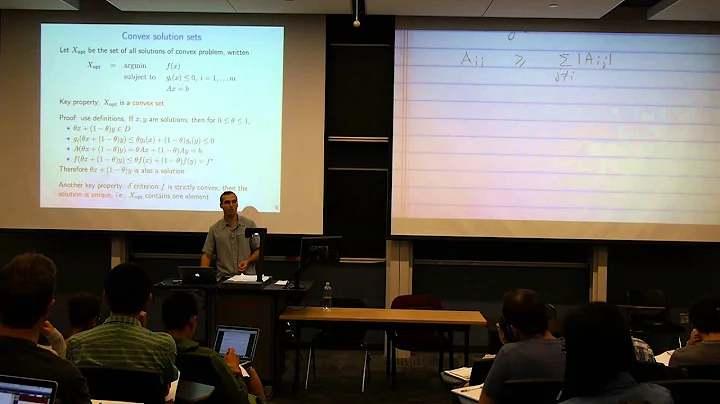 Lecture 3 (part 1): Convexity II: Optimization basics