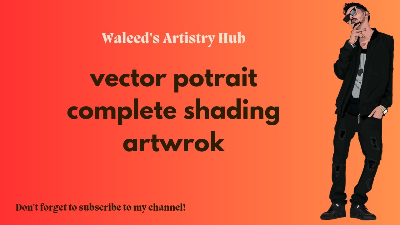 vector portrait full character shading (talha anjum) software ...