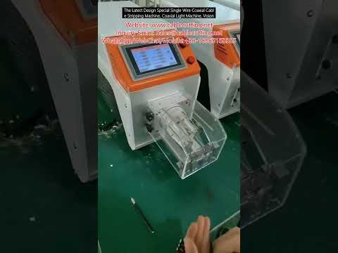 Latest Design Special Single Wire Coaxial Cable Stripping Machine with Vision System