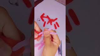 DIY Cute Lily Keychain with Pipe Cleaners! 🌷 #Crafts #Shorts