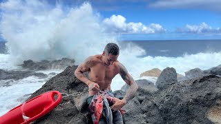 Spearfishing my most sacred zone -kumu and mu catch & cook-