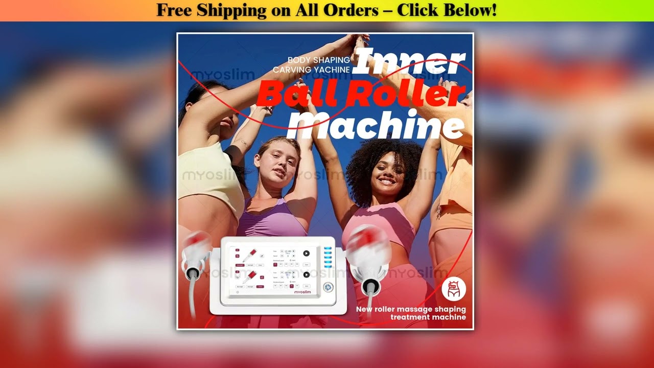 Inner Ball Roller Professional Slimming Massager Machine 360 Rotating Cellulite Reduction Body