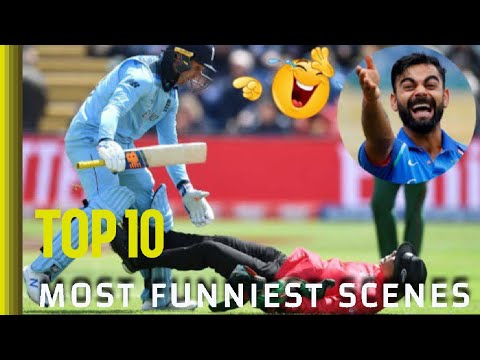 TOP 10 MOST FUNNIEST SCENES IN THE CRICKET HISTORY EVER - YouTube