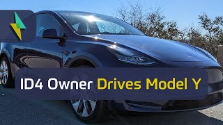 VW ID4 Owner First Drive In Tesla Model Y | Wrong Choice?