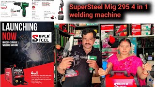 SuperSteel MIG 295 4 in 1 Welding machine 6Chainsaw 21V  Cordless DRILL 12V #powertools