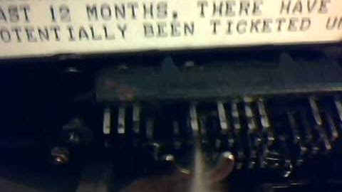 Model 28KSR Teletype Running for the first time