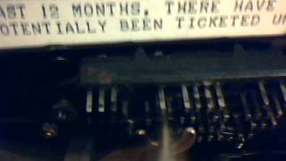 Model 28KSR Teletype Running for the first time