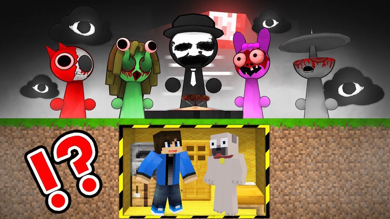 SPRUNKI TÁMADÁS vs VÉDETT BUNKER A MINECRAFTBAN!