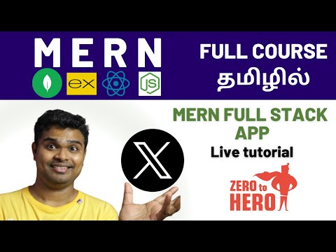 MERN Full Stack App Tutorial for Beginners in Tamil 2025 | Complete MERN Project | Twitter Clone