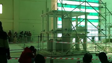 First large scale multiaxial seismic shake table test at Earthquake Engineering Center.