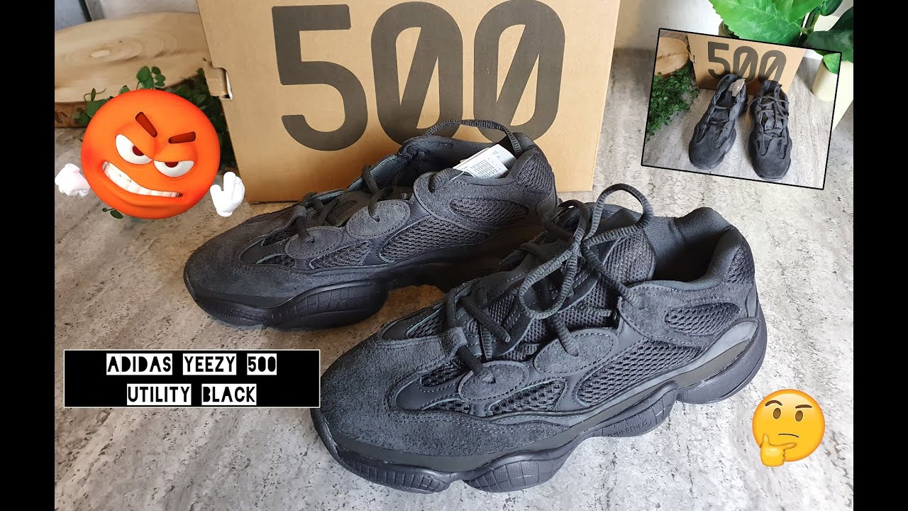 adidas Yeezy 500 Utility Black - On Feet and Check Nope 30% 👎