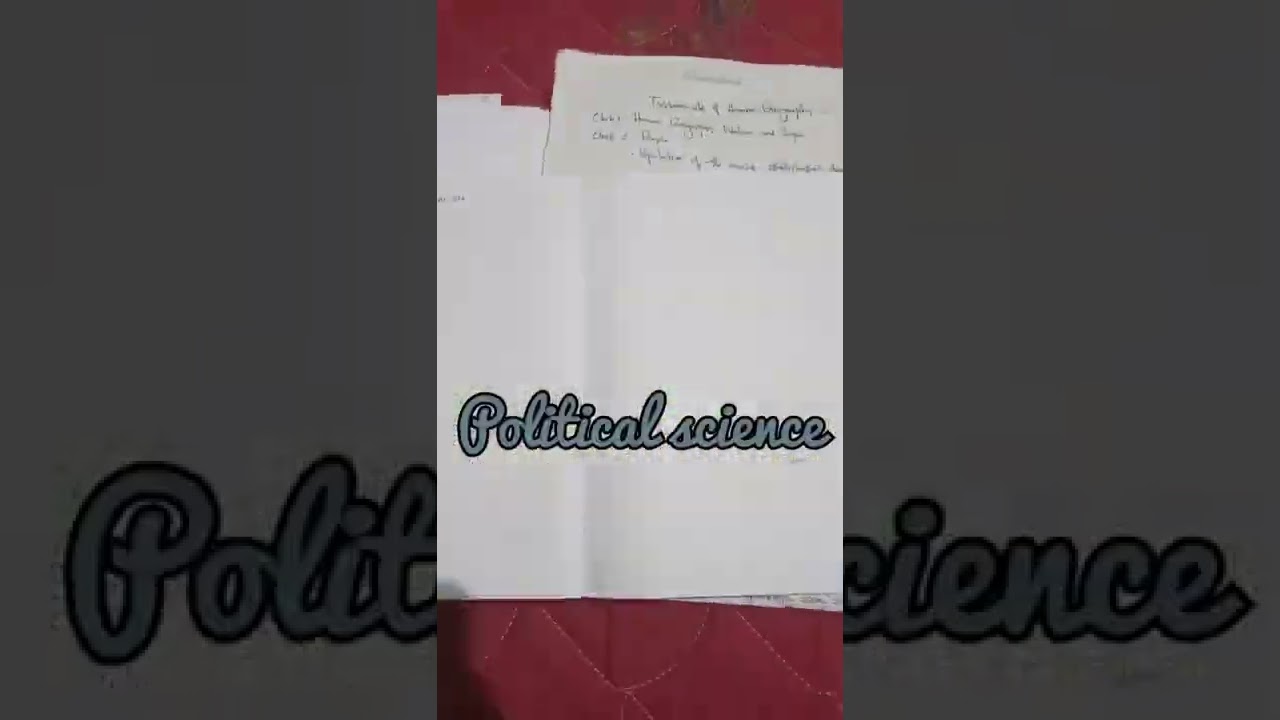 CUET last minute preparation -Part 2 // Self prepared notes // Legal studies and Political Science