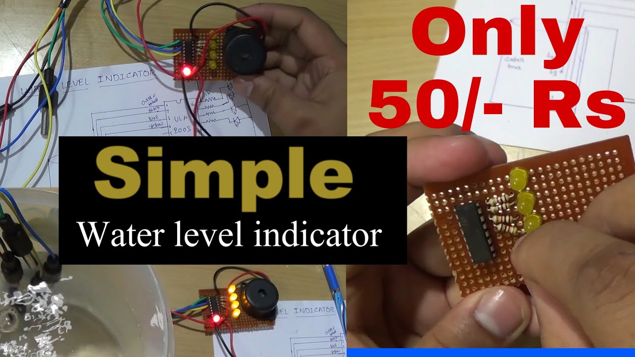 how to make Water level indicator DIY - YouTube