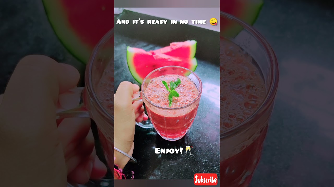 Watermelon juice recipe | Refreshing summer drinks! 