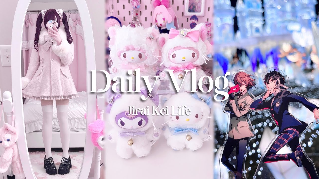 [vlog] days in my life~ holiday lights, oshikatsu, sanrio blind boxes, kirby collab| jirai kei vlog