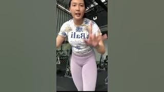 kakak gemoy cantik tembem jualan parfume saat ngegym #workout #gym #fitness