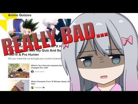 Taking BAD Buzzfeed Anime Quizzes