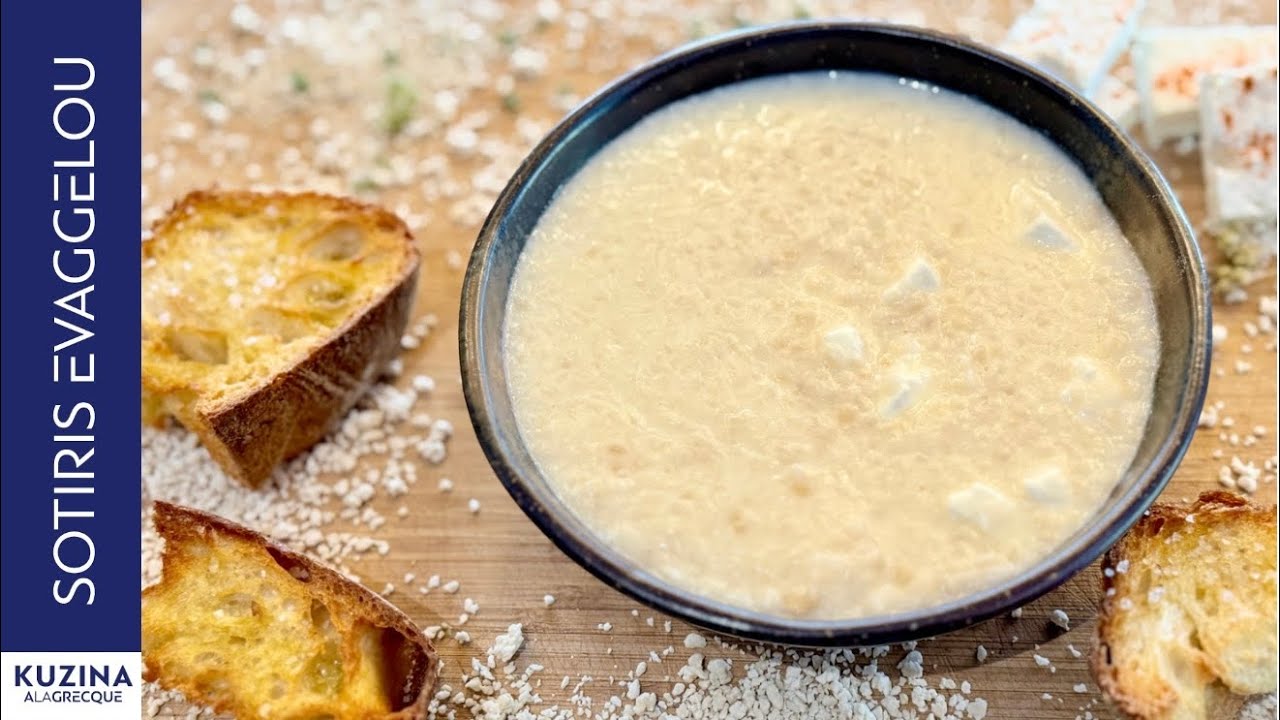 Τραχανάς Ξινός με Φέτα Sour trahana with feta cheese | Sotiris Evaggelou