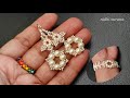 ⚜️Fairytale Earrings/Pure White Bridal Earrings/ Pearl Jewelry/ Aretes Tutorial diy (0519)