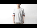 KRIFF MAYER（クリフメイヤー） ライトリップル ５分袖Tシャツ メンズ インナー カットソー ストレッチ ライン ボーダー 無地 Uネック 1457000 mv151