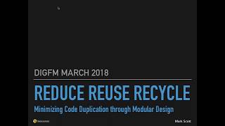 Reduce Reuse Recycle: Minimizing Code Duplication through Modular FileMaker Design