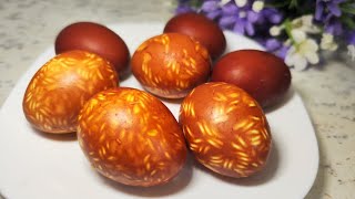 How To Dye Easter Eggs - Simple Metod 🥚Colored Easter Eggs