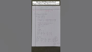 Miscellaneous exercise 2(A) I Q.8(1) I Cheptar 2 Matrices l 12th Maths Part 1 I Science I HSC Board