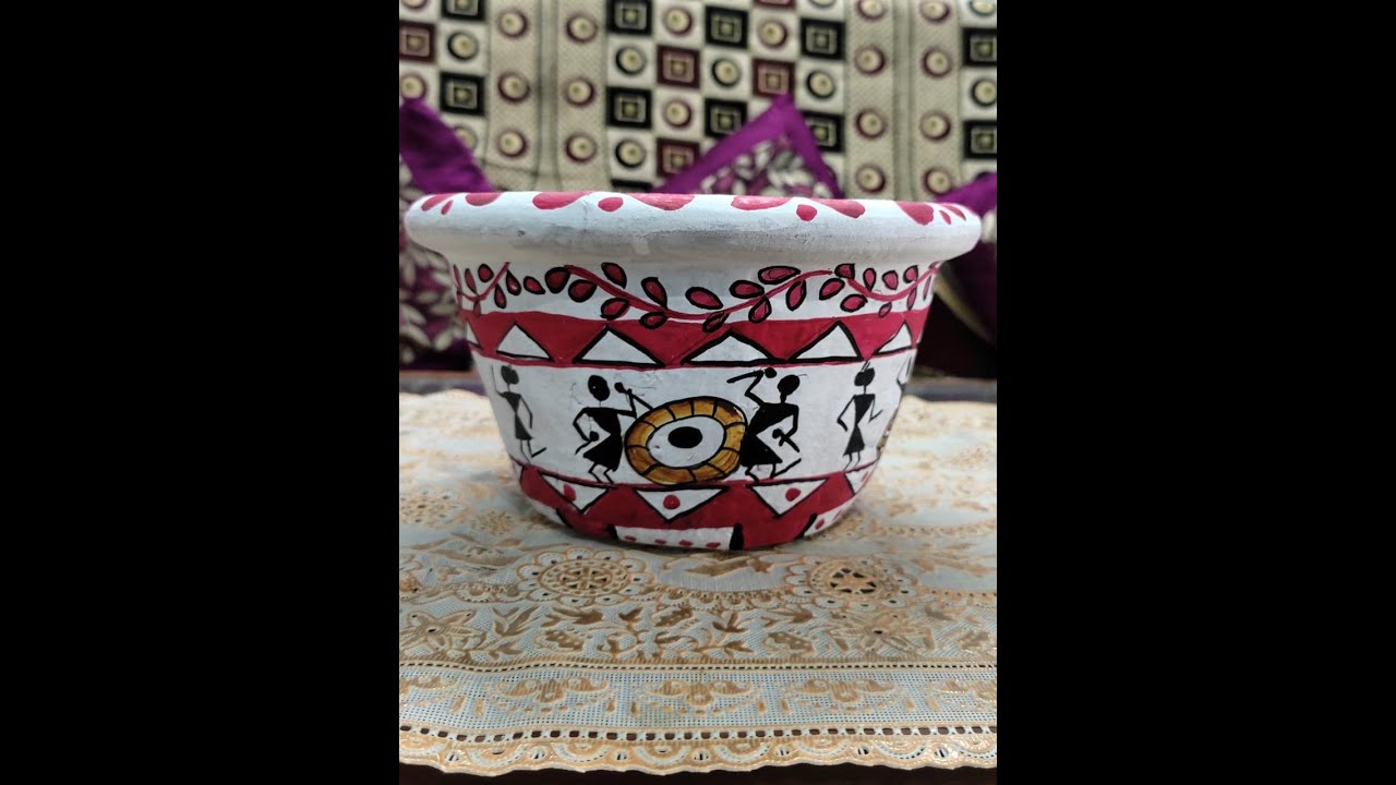 148 HOW TO PAINT CLAY POT EARTHEN POT PAINTING EASY & SIMPLE