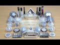 CRYSTAL LIGHT SLIME Series14 Mixing makeup and glitter into Clear Slime Satisfying Slime Videos