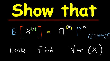 How to prove the Kth Moment of Binomial Distribution and Find its Variance