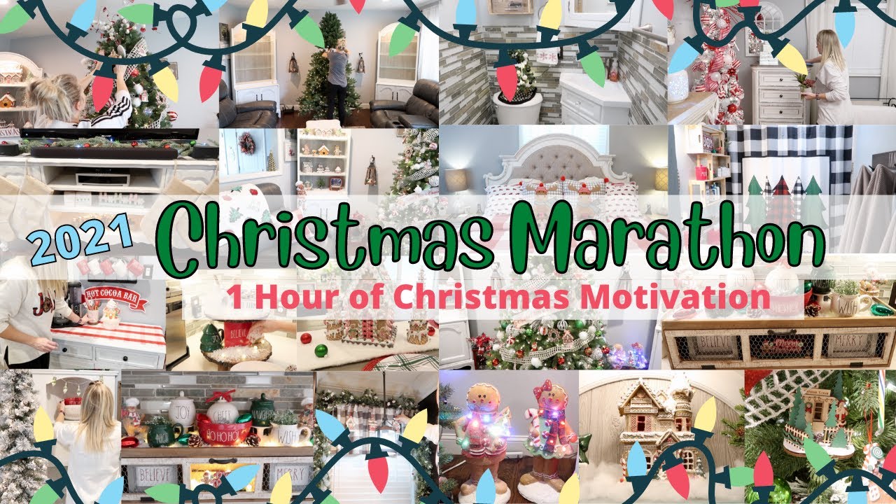 🎄2021 MARATHON CHRISTMAS DECORATE AND CLEAN WITH ME// CHRISTMAS DECORATING// CHRISTMAS MOTIVATION