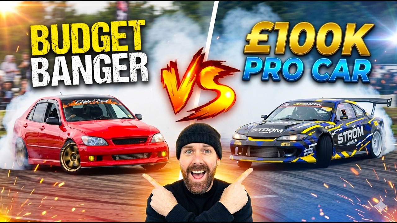 Дешевые дрифт-кары против дрифт-кара за 100 000 фунтов стерлингов — безумие!