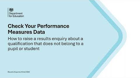 How to raise a results enquiry about a qualification that does not belong to a pupil or student