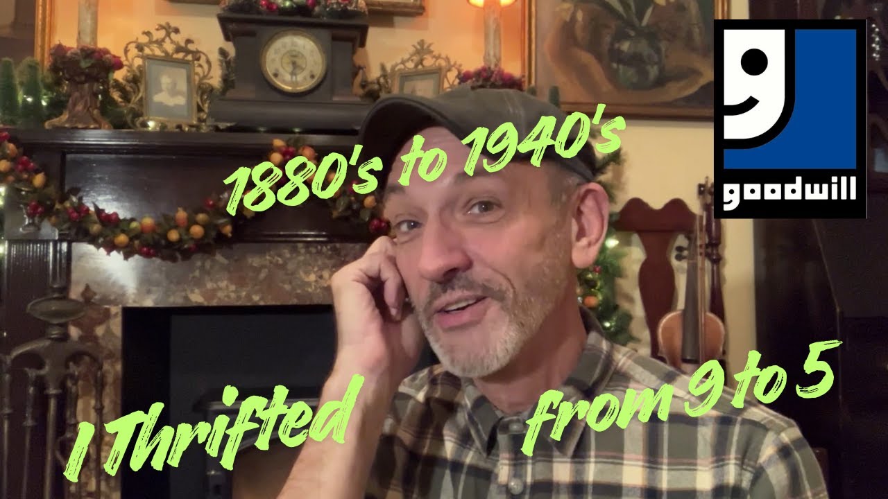 Any Luck the Day After Christmas Spent Thrift Shopping? 1880's to 1940's Items Found!